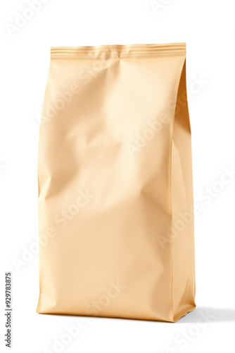 Mockup Coffee bag on white background. Packaging template mockup