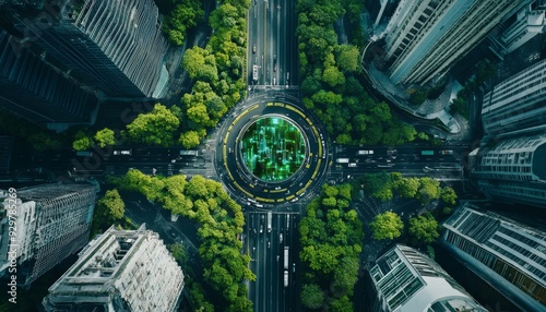 Sustainable Urban Innovation: Smart City 5.0 with Green Digital Infrastructure. Eco-friendly Electronic Solutions for Environmental Protection and Sustainable Economic Growth. Ideal for World Environm