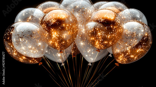 A cluster of festive balloo...