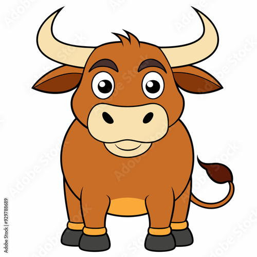 Bull  art vector illustration