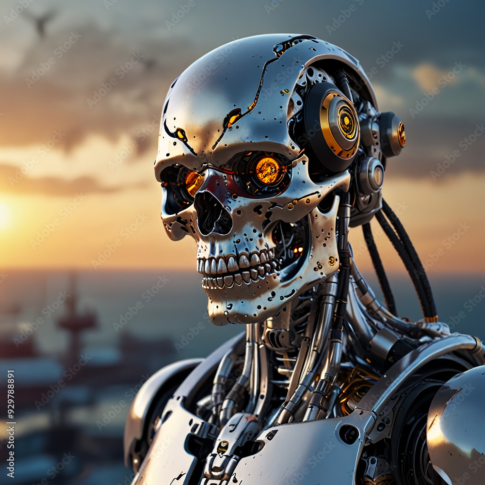 skull robot skull robot
