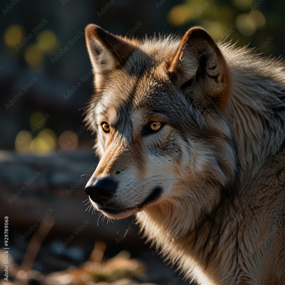 Obraz premium wolf in the woods