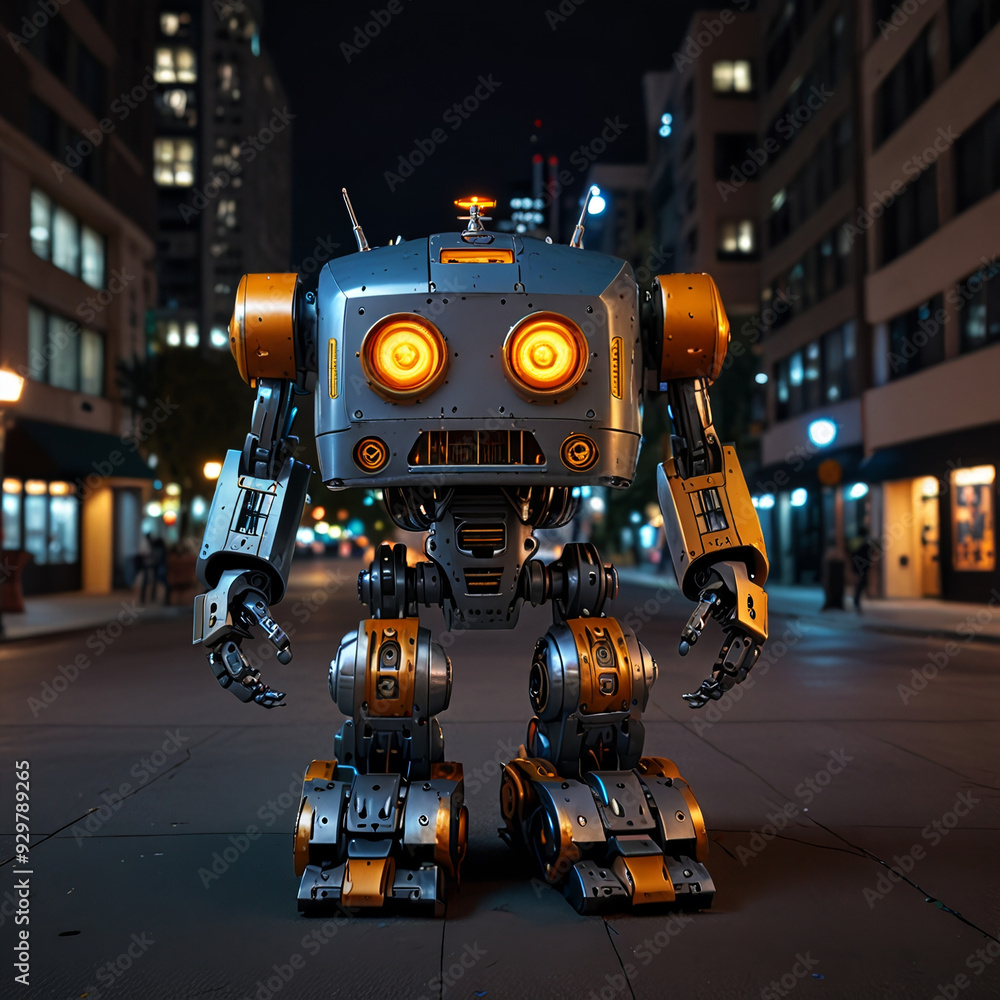 robots in the middle of the city robots in the middle of the city