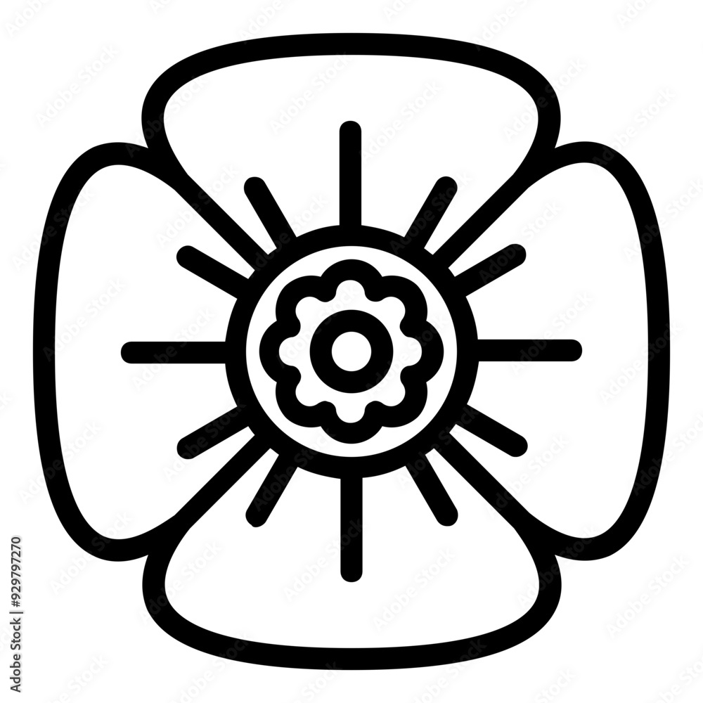 Obraz premium poppy icon