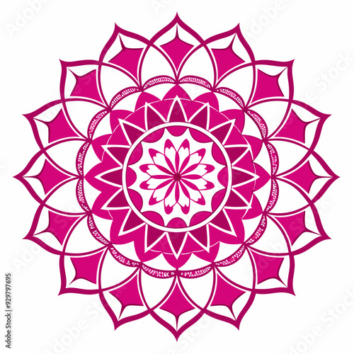 Mandala pattern design. Vector illustration 