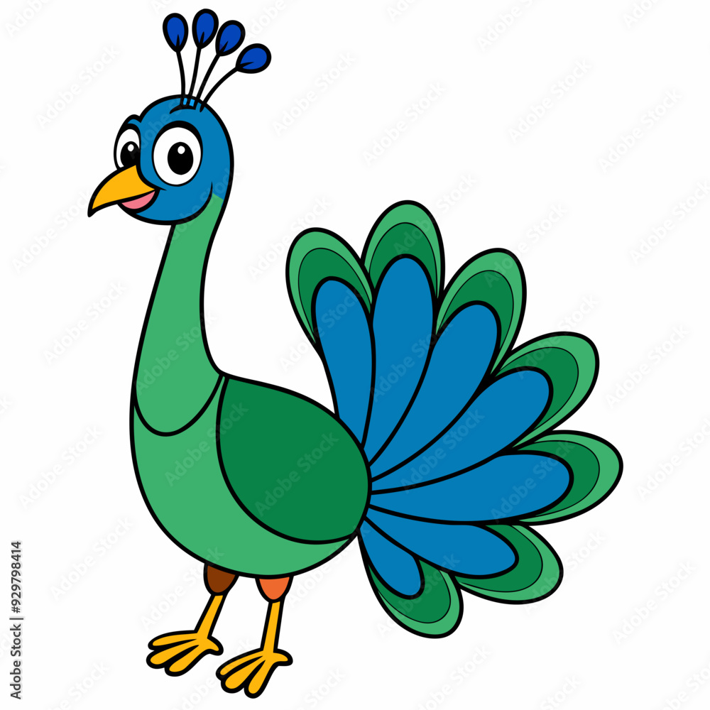 Beautiful peacock art vector illustration Beautiful peacock art vector illustration
