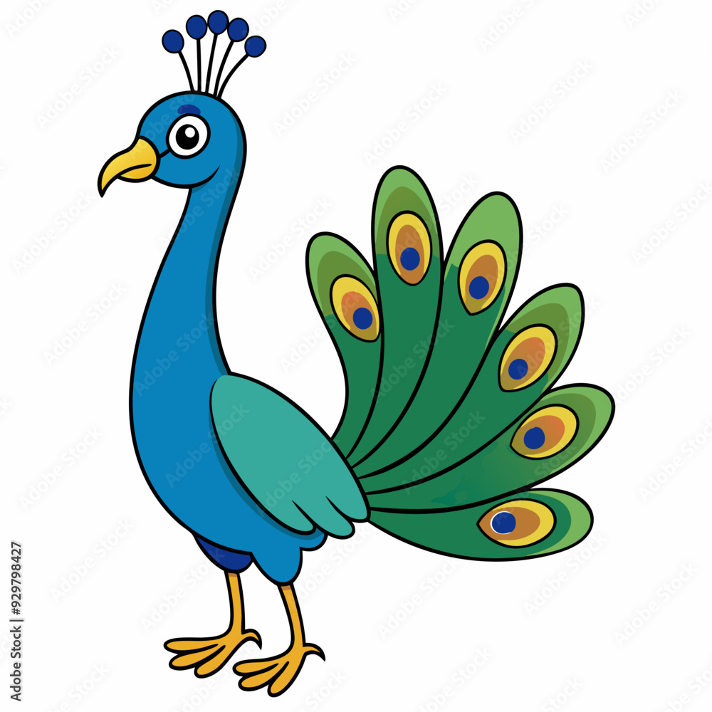 Beautiful peacock art vector illustration Beautiful peacock art vector illustration