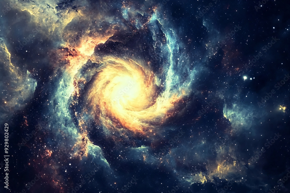 Cosmic Spiral Galaxy. Cosmic Spiral Galaxy.