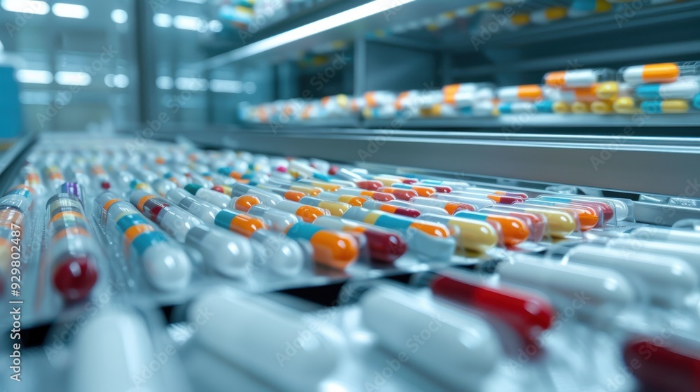 Obraz premium A hospital medication dispensing unit filled with various drugs, ready for administration.