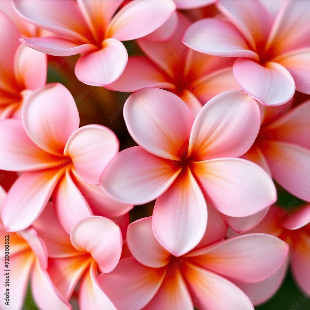 Vibrant Pink Plumeria Blooms in Close-Up Ai generated Vibrant Pink Plumeria Blooms in Close-Up Ai generated
