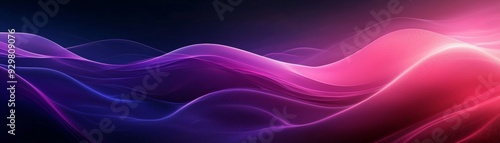 A mesmerizing blend of flowing light patterns in vibrant pink and purple hues, creating a dynamic and abstract background.