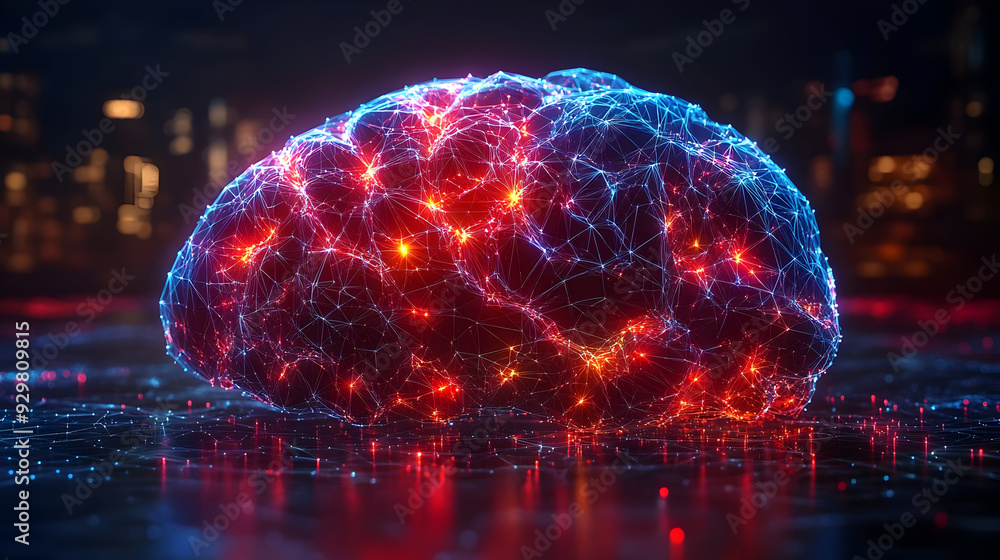 A glowing, interconnected neural network representing the brain. A glowing, interconnected neural network representing the brain.