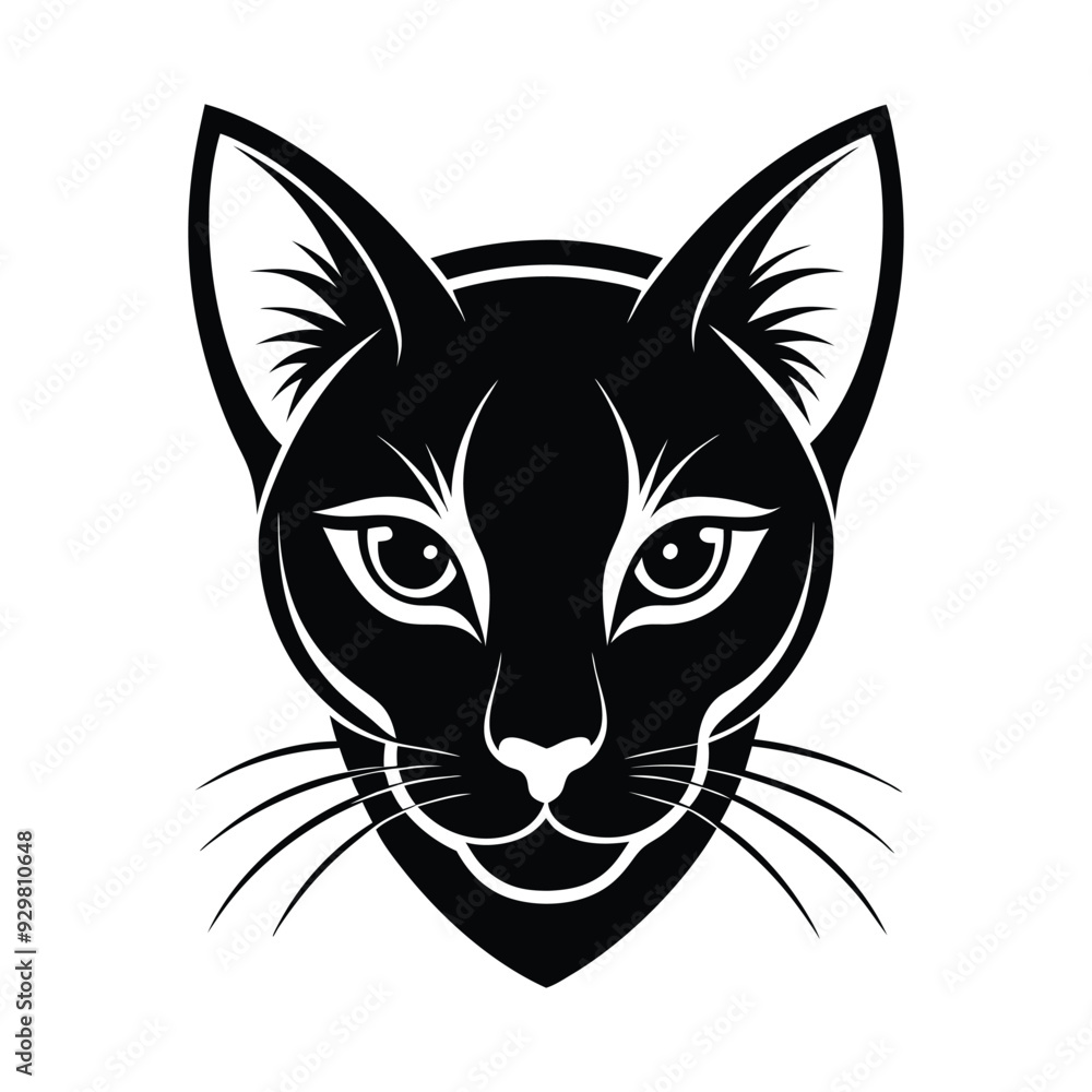 Obraz premium cat silhouette vector eps