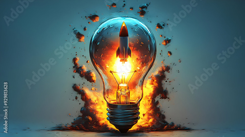 A light bulb containing a r...
