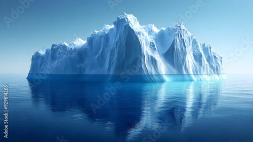 Wallpaper Mural A majestic iceberg floating in calm, clear waters. Torontodigital.ca