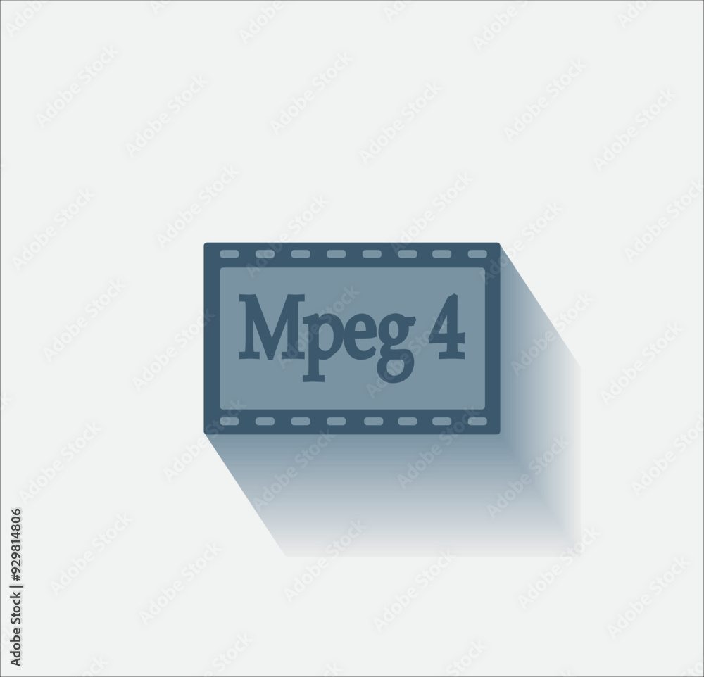 Fototapeta premium Vector dark color icon with shadow on light background