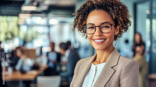 Confident Businesswoman in Modern Office