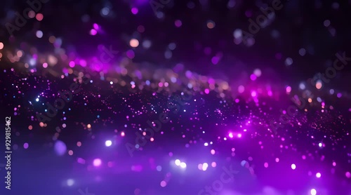 Bokeh background with flying grains, colorful light effects, 4K video, generated AI