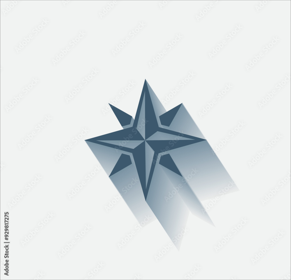 Obraz premium Vector dark color icon with shadow on light background