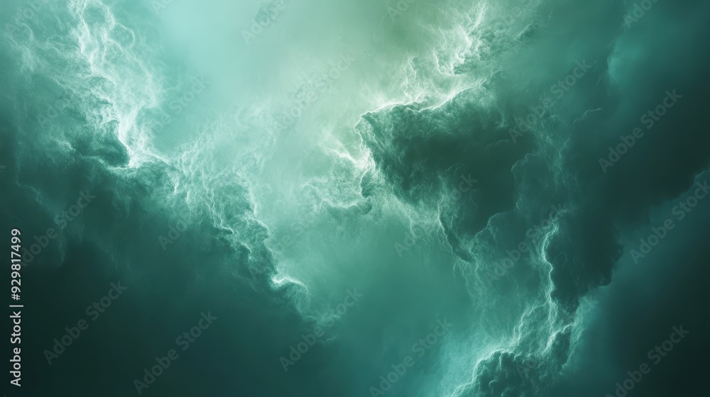 Obraz premium A dramatic abstract depiction of swirling clouds and light effects.