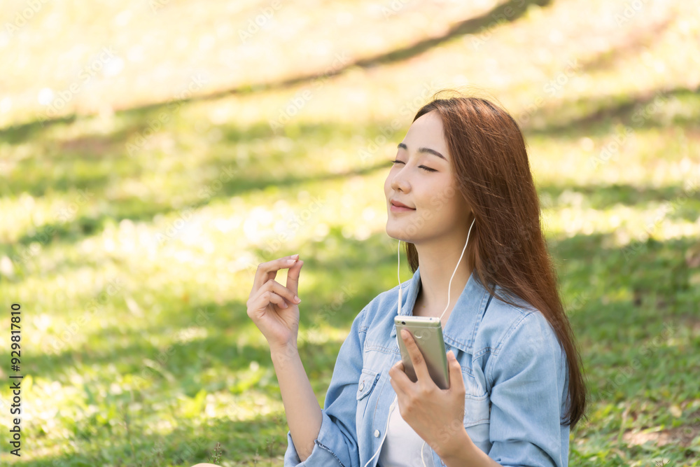 Women with mobile phones and tablets in the beautiful backyard. Women with mobile phones and tablets in the beautiful backyard.