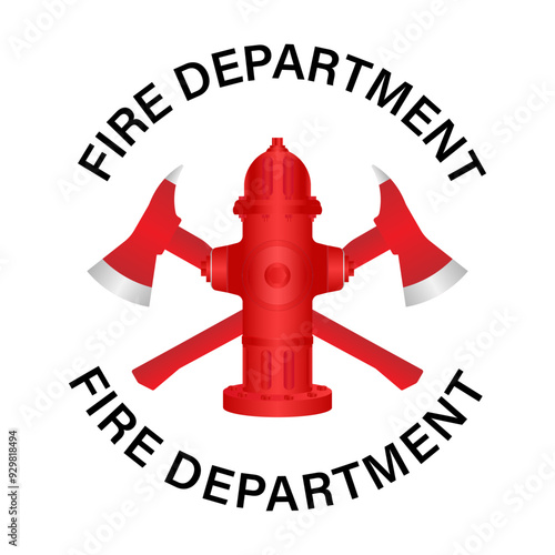 Fire Department Symbol. International Firefighters Day. Vector Illustration Isolated on White Background. 