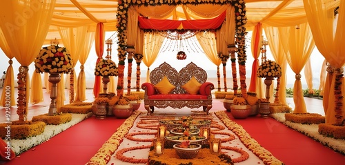 Indian wedding luxury theme. photo