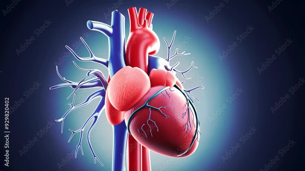 Accurate 3D model of human heart and vessels for medical presentations ...