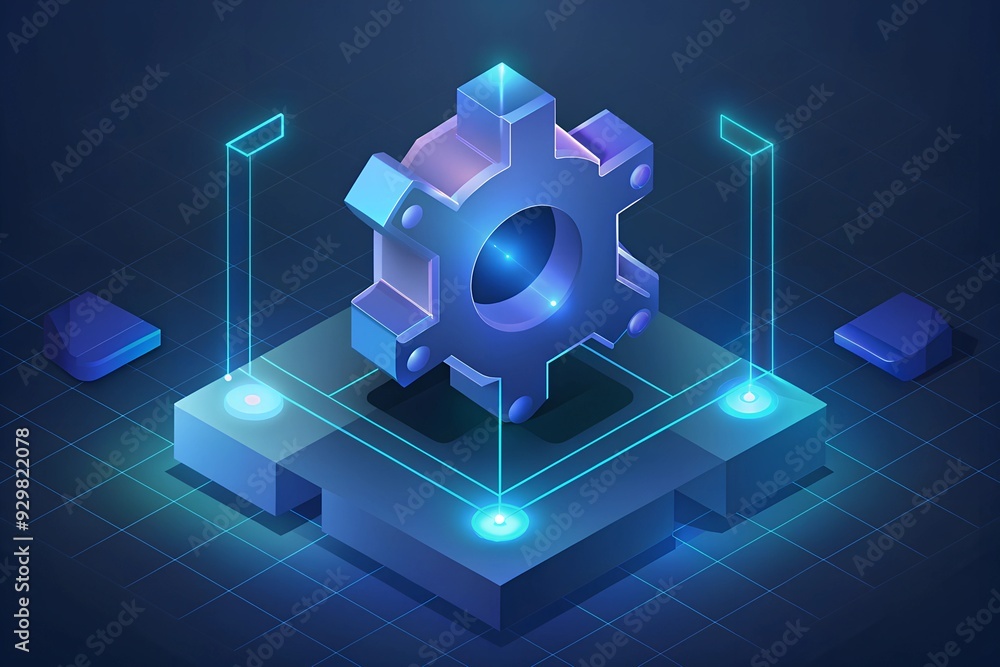 Abstract 3D gear background, industrial machinery vector illustration Abstract 3D gear background, industrial machinery vector illustration