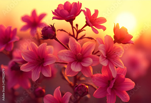 Illustration of a floral pattern