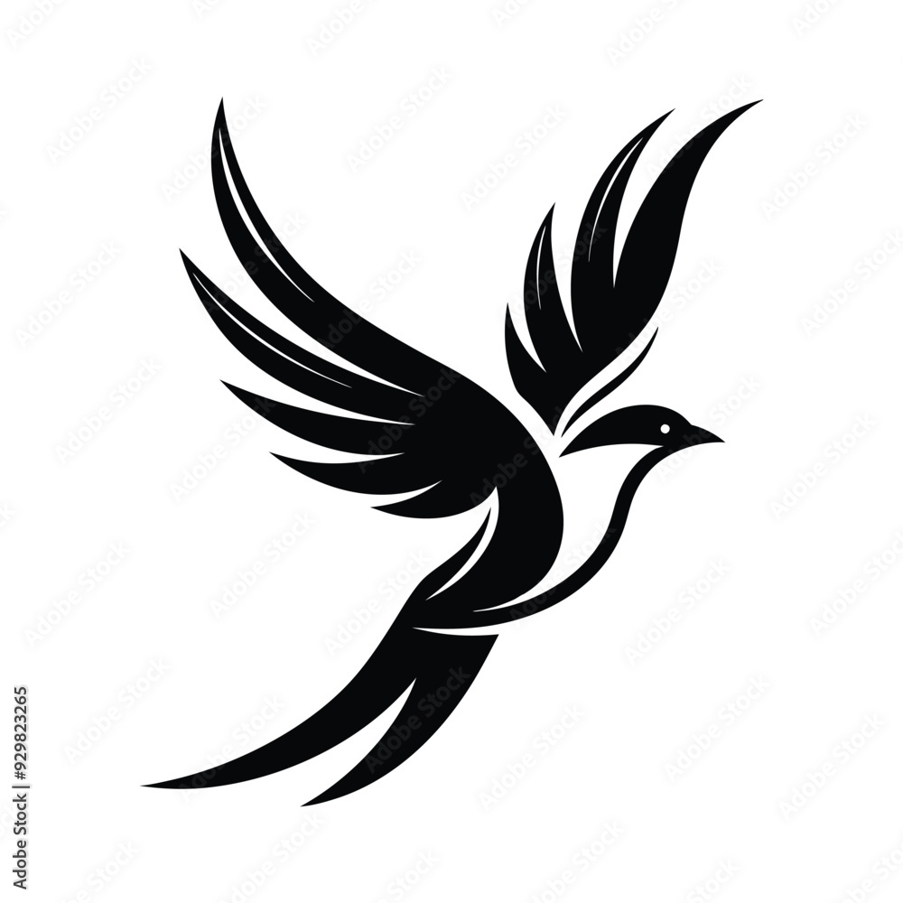 Obraz premium bird silhouette vector eps