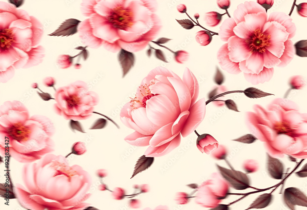 Illustration of a floral pattern Illustration of a floral pattern