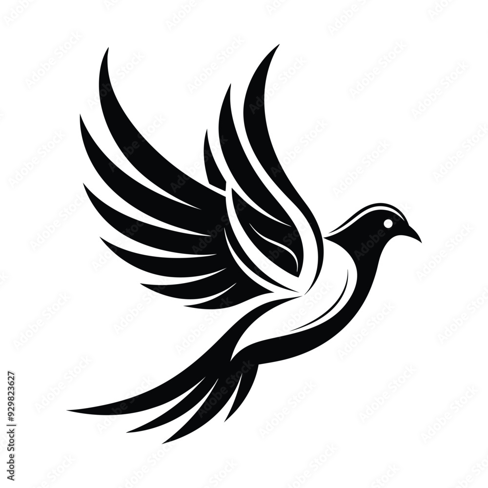 Obraz premium bird silhouette vector eps
