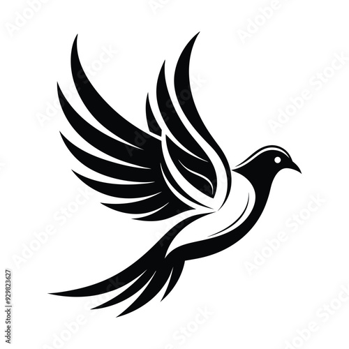 bird silhouette vector eps