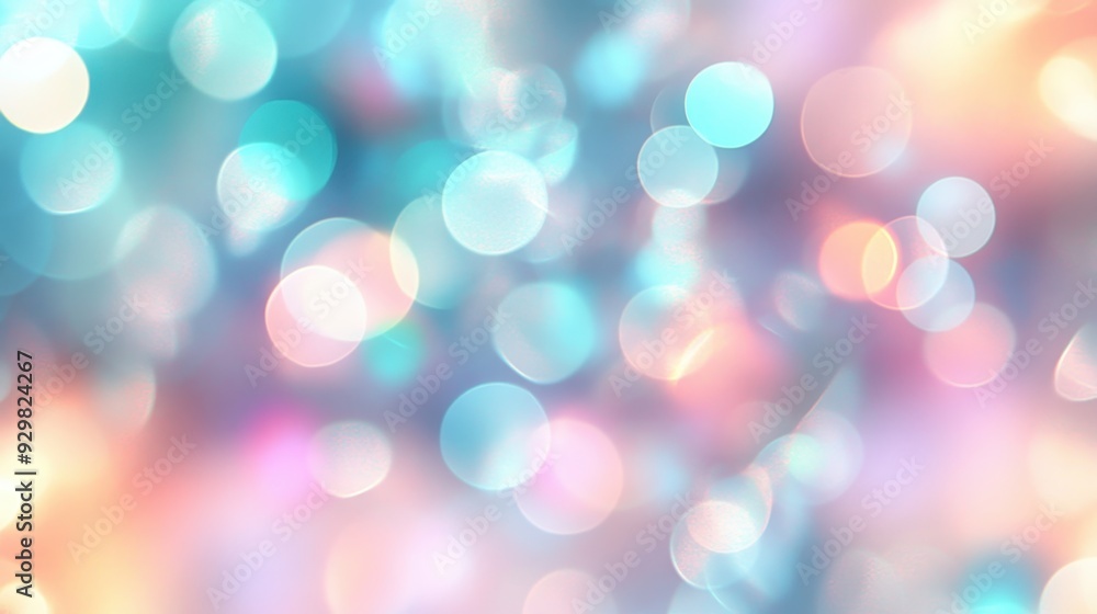 Abstract Blurred Pastel Bokeh Background with Soft Focus and Glowing Lights. Abstract Blurred Pastel Bokeh Background with Soft Focus and Glowing Lights.