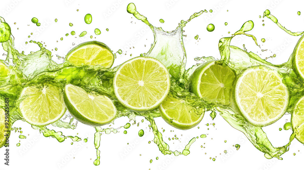 A refreshing splash of lime transparant background png A refreshing splash of lime transparant background png