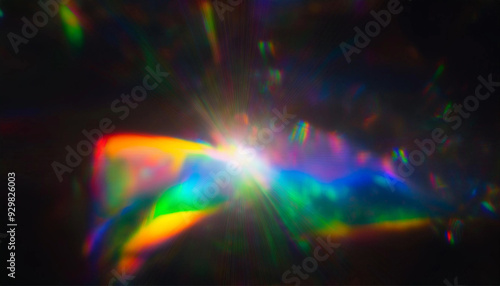 Retro Camera Effects Rainbow Lens Flares and Abstract Light Leaks