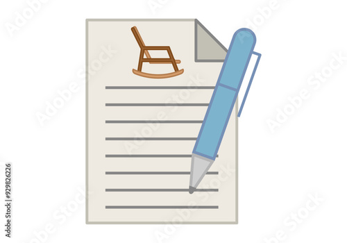 Contrato de pensiones con boli azul