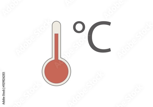 Termómetro de alta temperatura rojo