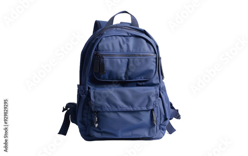 Rugged Nylon Backpack with Organizational Compartments on white background