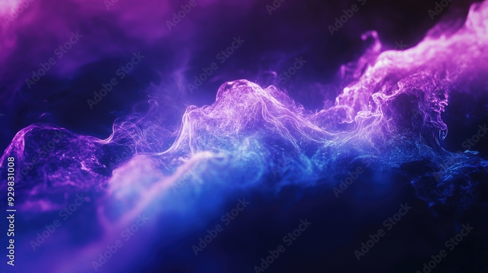 Purple Blue Cloud Close-Up Purple Blue Cloud Close-Up