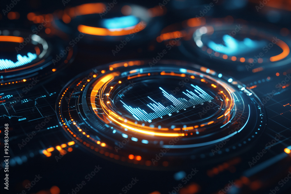 Futuristic HUD Interface. Futuristic HUD Interface.