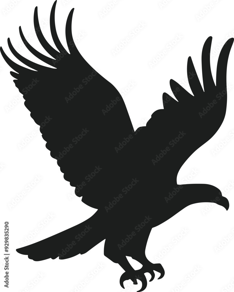 An Eagle Silhouette Vector An Eagle Silhouette Vector