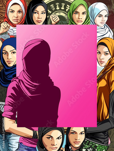 A diverse group of women st...