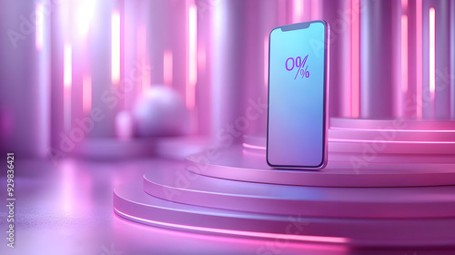A smartphone displaying a l...