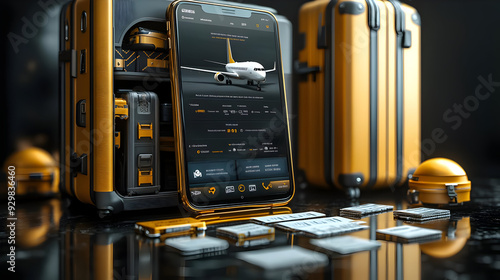 A smartphone displaying tra...