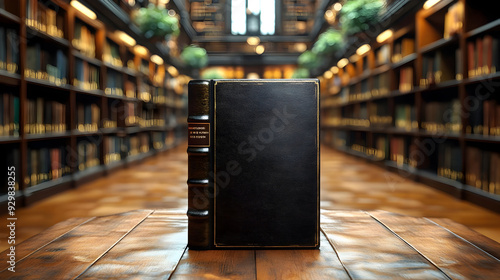 A solitary book in a grand ...