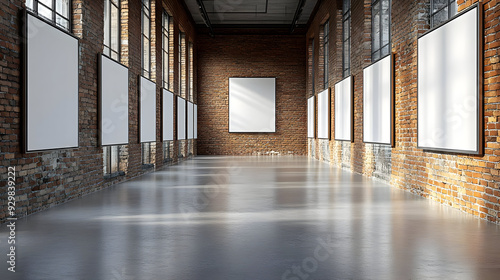 A spacious gallery with emp...