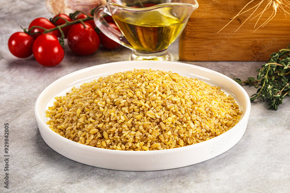 Dry wheat bulgur fow cooking Dry wheat bulgur fow cooking