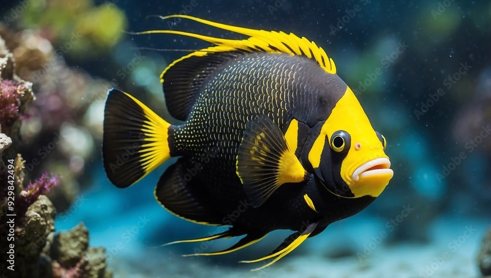 Caribbean Beauty. French Angelfish Caribbean Beauty. French Angelfish